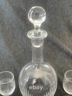 Baccarat Cut Crystal Nancy pattern Cordial Decanter with glasses