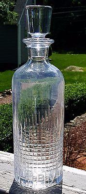 Baccarat Cut Crystal Spirit Decanter Nancy 11 1/2 with Box French Art Glass