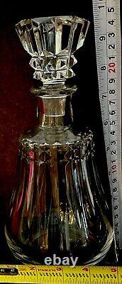 Baccarat France Crystal Piccadilly Decanter with Star Stopper 10 Inch
