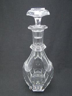 Baccarat France Harcourt Decanter w Stopper 11¾in Clear Polished Cut Crystal