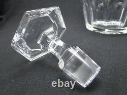 Baccarat France Harcourt Decanter w Stopper 11¾in Clear Polished Cut Crystal