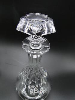 Baccarat France Malmaison 12in Decanter & Stopper Clear Cut Crystal