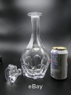 Baccarat France Malmaison 12in Decanter & Stopper Clear Cut Crystal