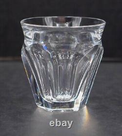 Baccarat Harcourt Cut Glass Decanter with 2 Small Cordial Tumblers