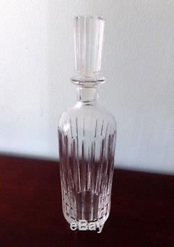 Baccarat Harmonie decanter & stopper signed 12 1/2 spirits round cut crystal