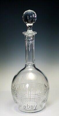 Baccarat Nancy Tall Cut Crystal Signed Decanter 11 3/4 Tall