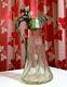 Bacchanalian Mappin Bro's. Crystal Claret Jug / Decanter Silver Plated Top
