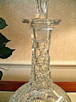 Beautiful ABP Decanter with Honeycomb or St. Louis Diamond and Original Stopper