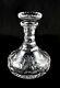 Beautiful Antique / Vintage Lead Crystal Flat Bottom Ships Decanter Wine Whisky