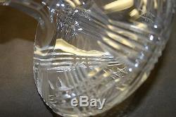 Beautiful Awesome Unique Lead Crystal Heavy Cut Glass Liquor Decanter