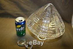 Beautiful Awesome Unique Lead Crystal Heavy Cut Glass Liquor Decanter