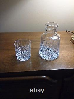 Beautiful Cut Glass Decanter And Glass! Free Shipping