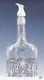 Beautiful Cut Glass & Mauser Sterling Silver Overlay Rococo Style Decanter
