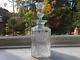 Beautiful Edinburgh Cut Crystal Thistle Engraved Square Decanter. Mint Condition