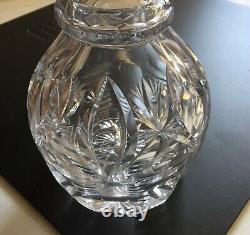 Beautiful vtg French Cut Crystal Spirit Decanter 10.5h St Saint Louis Baccarat