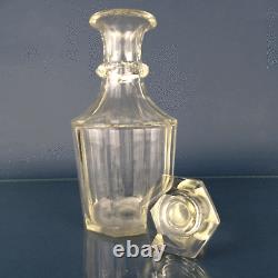 Biedermeier Karaffe Kristall Glas 27cm Cut Glass Victorian Decanter England 1840