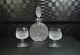 Bohemia Czech Lead Crystal Hand Cut Queen Lace Decanter With Glasses Set Bohemian