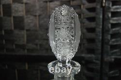 Bohemia Czech Lead Crystal Hand Cut Queen Lace Decanter with Glasses Set Bohemian