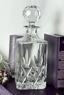 Bohemian Styled Decanter Cut Glass Clear Barware Decanter with Stopper