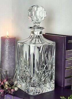 Bohemian Styled Decanter Cut Glass Clear Barware Decanter with Stopper