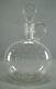 Boston & Sandwich Engraved Dots & Cut Flint Glass Brandy Decanter C. 1870-1880s