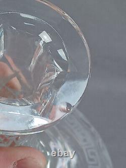 Boston & Sandwich Engraved Greek Key & Ivy Cut Flint Glass Decanter C. 1860-1870