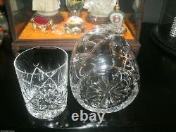 Brilliant Deep Cut Crystal Glass Polish Water Carafe Decanter Bar Tumbler Cup