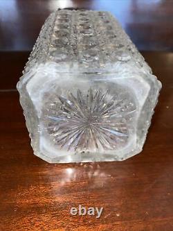C1870-80 Antique Crystal Cut DECANTER for your Tantalus Replacement 19th century