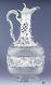 C1900 German Silver Overlay Cut Glass Bottle / Decanter By Storck & Sinsheimer