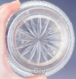 C1900 German Silver Overlay Cut Glass Bottle / Decanter by Storck & Sinsheimer