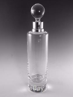 CARRS Silver Top DECANTER Tall Plain Form 14 1/2