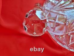Captains Ship Nautical Cut Crystal Glass Decanter With Stopper Vintage 1980s