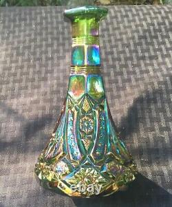 Carnival Green Cambridge Near Cut Wheat Sheaf Cologne Bottle With Out Stopper