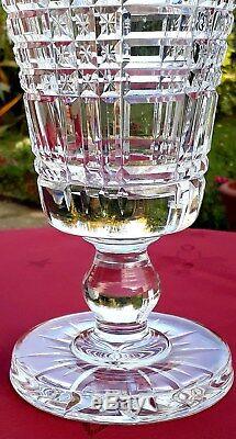 Cc523 SUPERB WATERFORD CRYSTAL MASTER CUTTERS SCALLOPED 10 FOOTED VASE