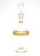 Continental Hand Cut & Polished Crystal Decanter Gold Encrusted, 20th Century