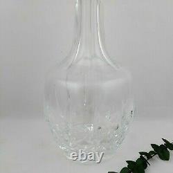 Crystal Decanter Cut Glass with Stopper Lid Heavy Liquor Barware Item #3