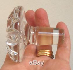 Crystal Ship Decanter Large Bohemian Czech cut glass MARKED mushroom top MINT