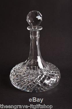 Crystal Ships Decanter Irish Hand Cut Lead Crystal Gift Set