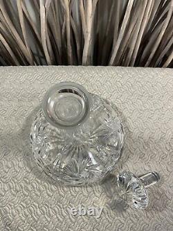 Crystal Ships Decanter With Stopper. Eleanor By American Cut. In Excellent