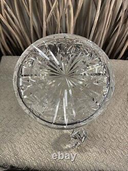 Crystal Ships Decanter With Stopper. Eleanor By American Cut. In Excellent