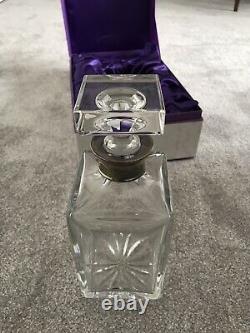 Crystal Silver Decanter JA Campbell Of London