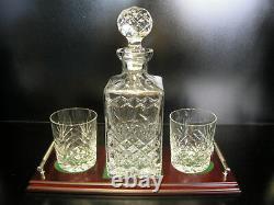 Crystal Whisky Decanter Irish Hand Cut Crystal Gift Set