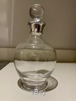Crystal and Sterling Silver 1ltr Decanter by J A Campbell