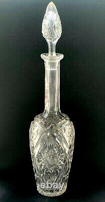 Cut Clear Crystal Baccarat Antique Bottle Decanter Liquor