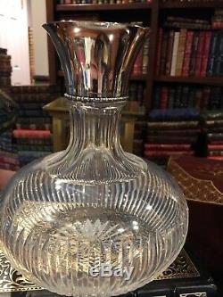 Cut Glass Decanter with Sterling Collar by Shreve, Crum, & Low American B Period