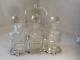 Cut Glass Silver Plate Tantalus, Decanter Set, Ref 1447 Mmy