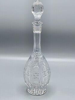 Cut Glass Tall Decanter with Stopper