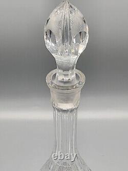 Cut Glass Tall Decanter with Stopper