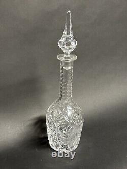 Cut Lead Crystal Liquor Glass Decanter WithStopper