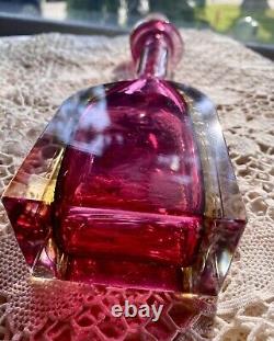 Cut crystal decanter with stopper